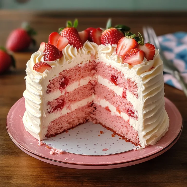 Homemade Strawberry Cake