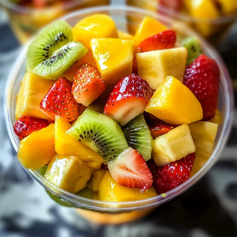 Homemade Tropical Fruit Cups