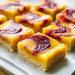 Mango Bars with Raspberry Swirl