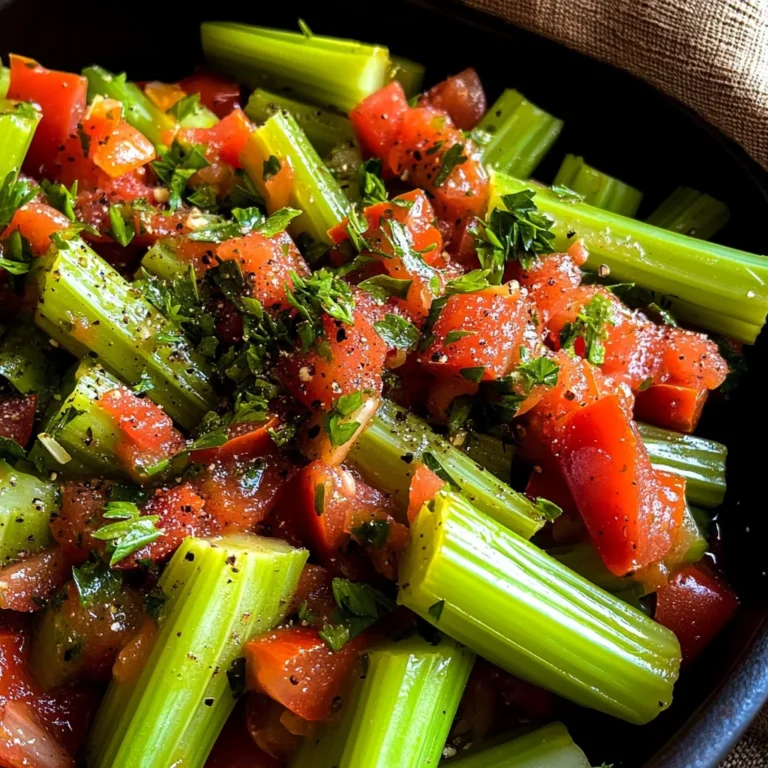 Pan-Cooked Celery With Tomatoes and Parsley