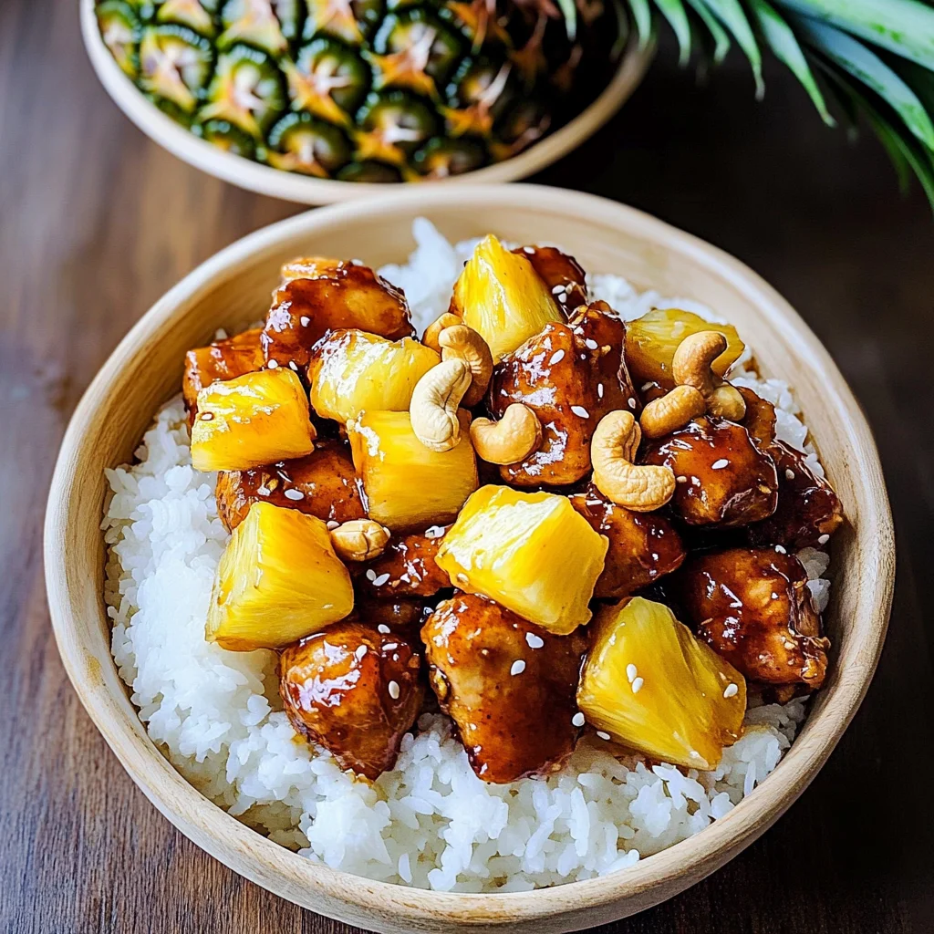 Sticky Pineapple Chicken