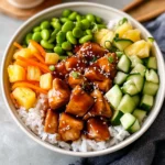 Teriyaki Chicken Poke Bowls
