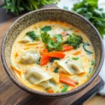 Thai Coconut Potsticker Soup