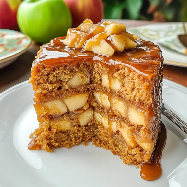 The BEST Caramel Apple Spice Cake