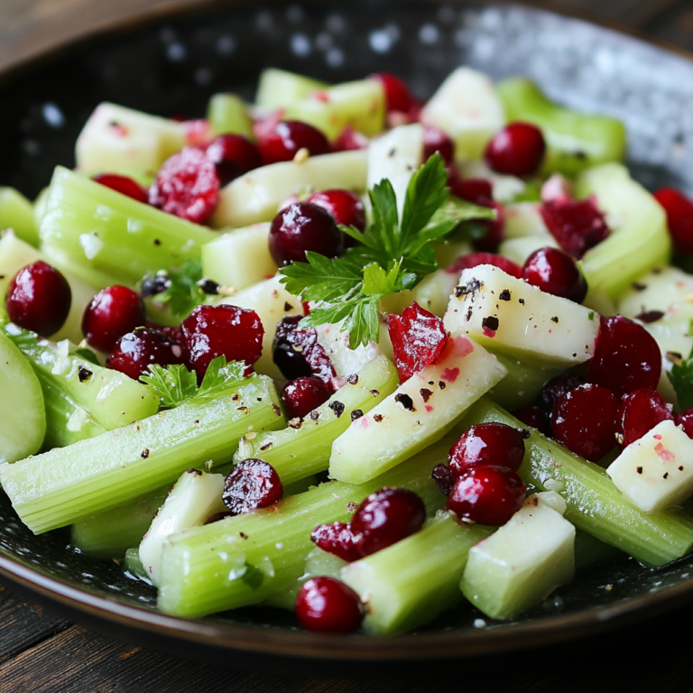 Celery Salad with Cranberries