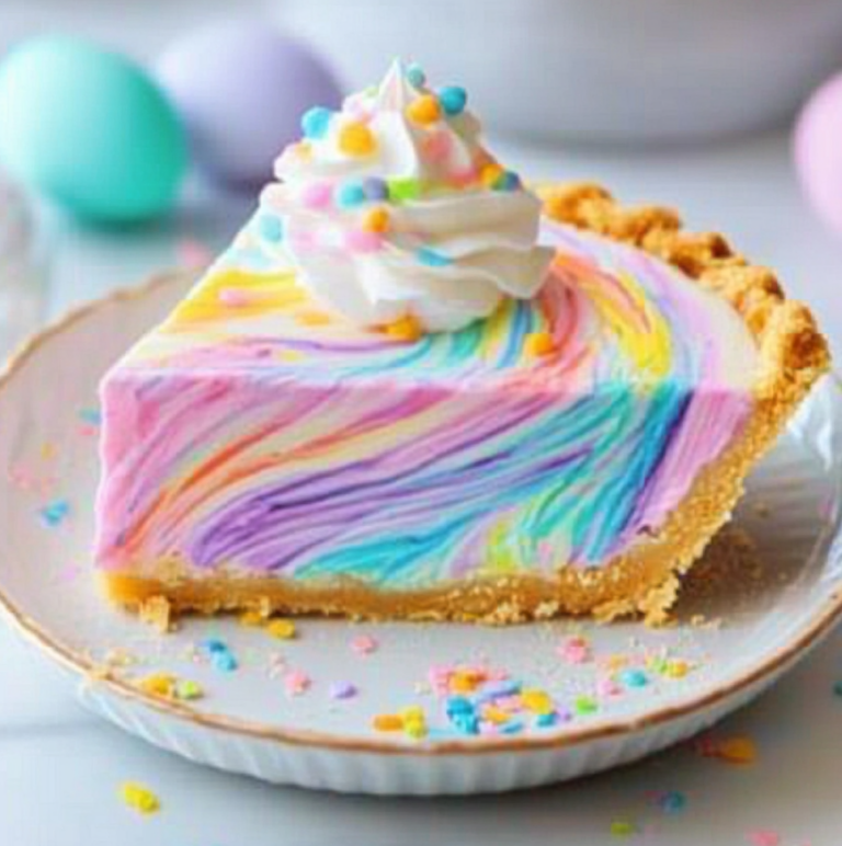 Easter Swirl Pie – A No-Bake Pastel Dessert