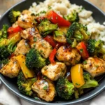 Baked Honey Balsamic Chicken Breast and Veggies