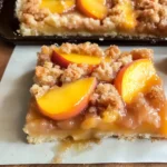 Best Bakery-Style Peach Crumble Bars