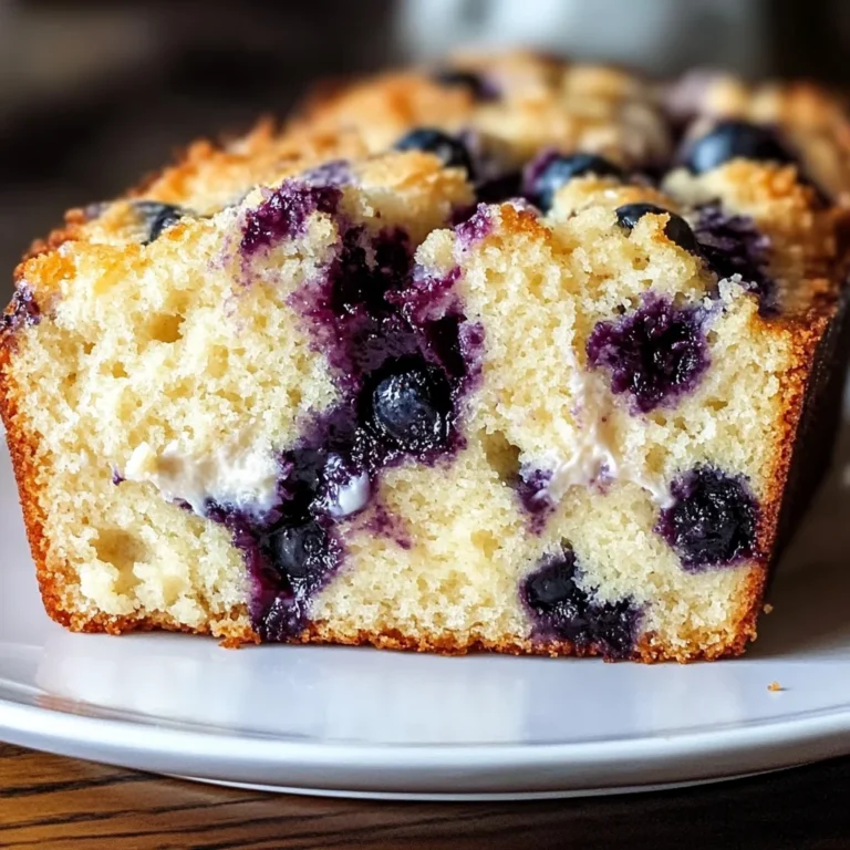 Blueberry Cream Cheese Loaf