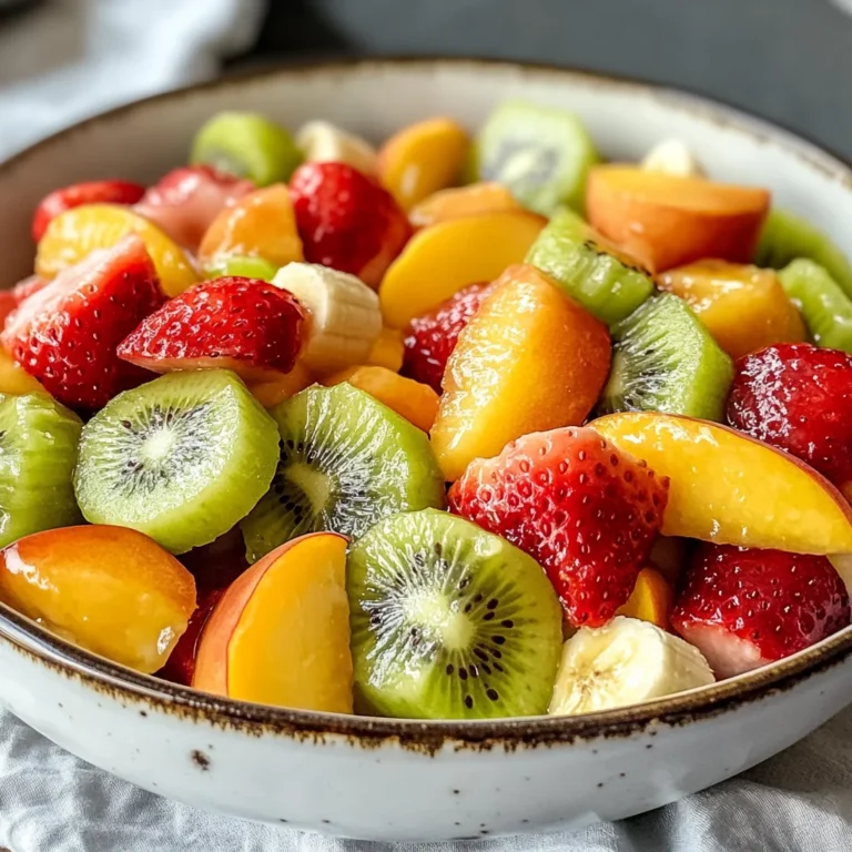 Delicious Easter Fruit Salad with Peach Pie Filling