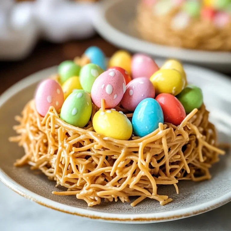 Easter Egg Peanut Butter Haystacks