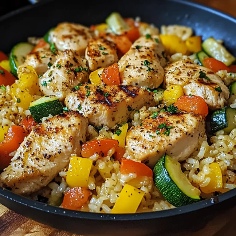 Easy Chicken & Rice Veggie Skillet for a Flavor-Packed Dinner