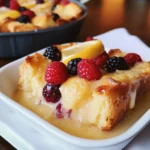 Lemon Berry Bread Pudding