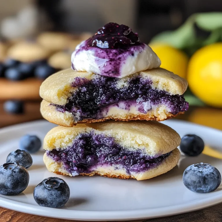 Lemon Blueberry Cheesecake Cookies