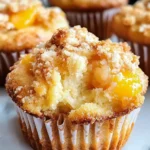 Peach Cobbler Muffins