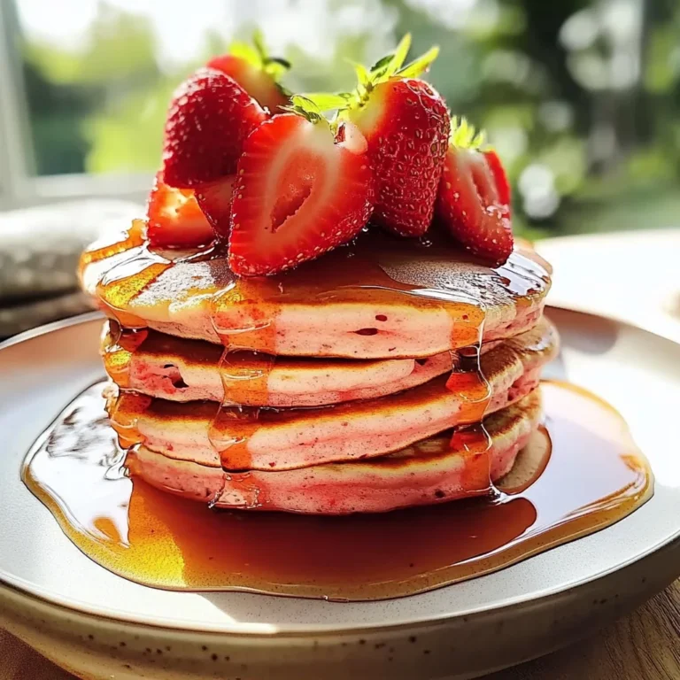 Perfect Breakfast Strawberry Pancakes - Alrightwithme
