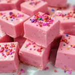 Pink lemonade fudge