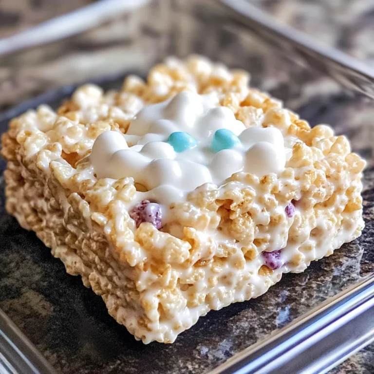 Rice Krispie Treat For One