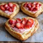 Strawberry Cream Cheese Heart Danishes