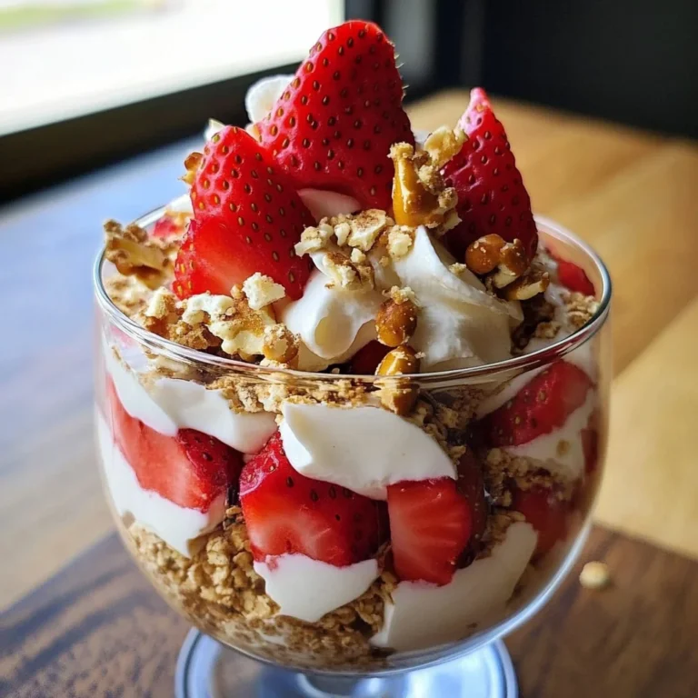 Strawberry Pretzel Parfait