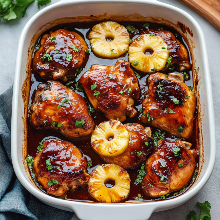 Baked Huli Huli Chicken with Pineapple Glaze