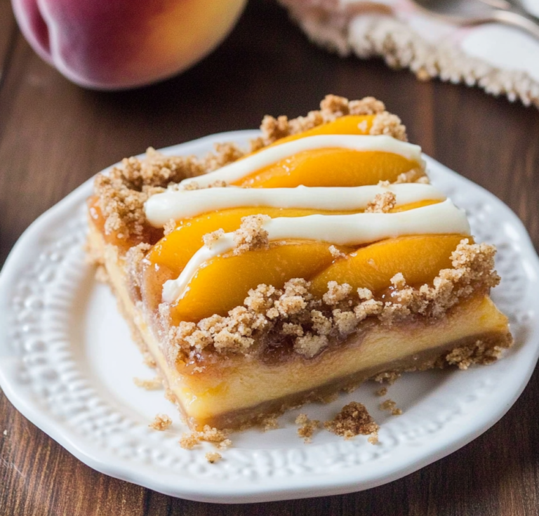Peach Pie Crumble Bars